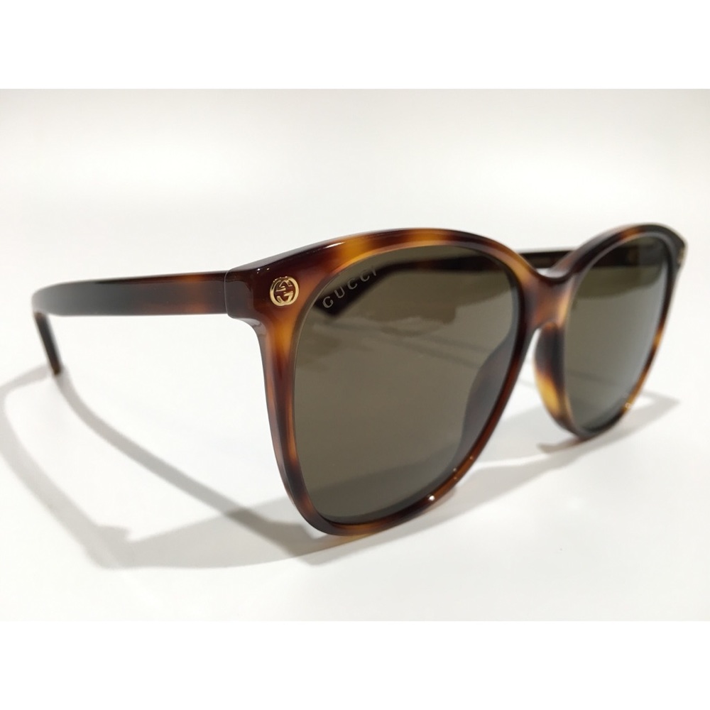 Gucci GG0024S Oval/Round Havana Sunglasses -New